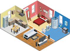 Bản vẽ 3D nội thất