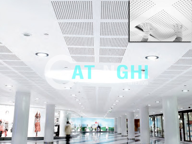 Tấm thạch cao tiêu âm thẩm mỹ Gyptone