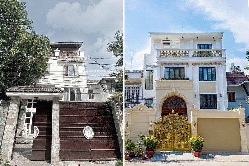 Biệt Thự Cũ Trước & Sau Khi Cải Tạo