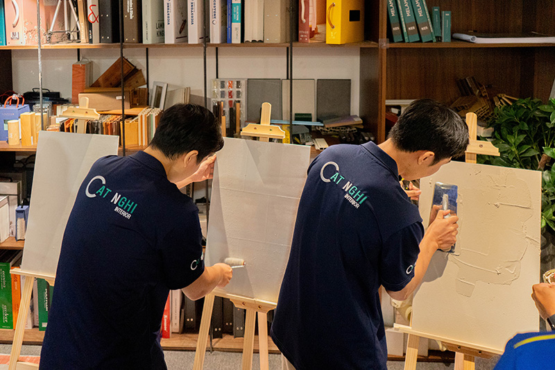 WORKSHOP TRẢI NGHIỆM SƠN HIỆU ỨNG DURA TẠI CAT NGHI INTERIOR