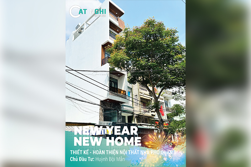 THIẾT KẾ - THI CÔNG - HOÀN THIỆN NỘI THẤT NHÀ PHỐ CHỊ MẪN - QUẬN 8